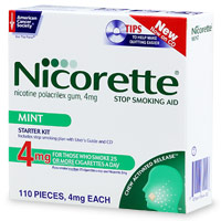 Using nicotine gum